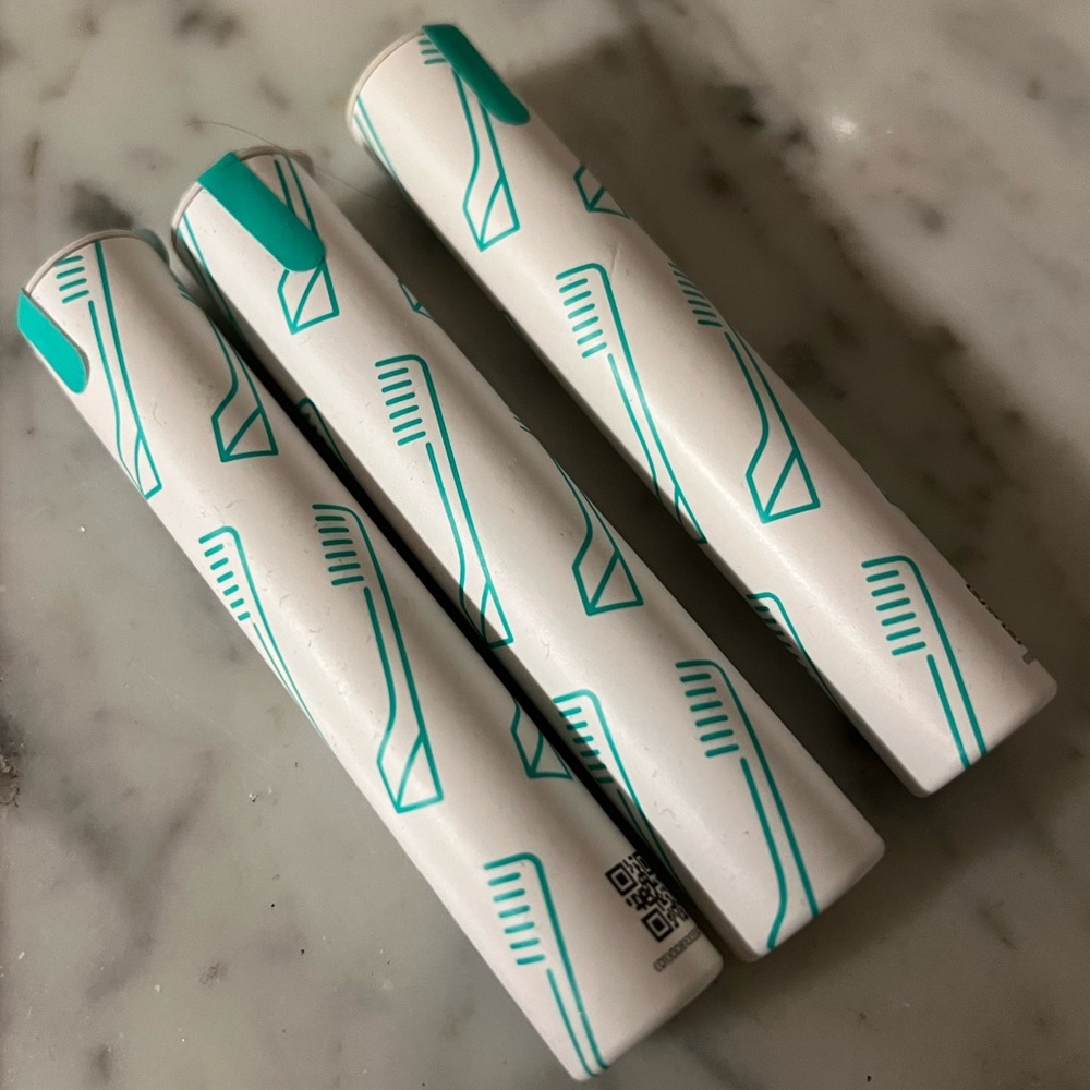 New!  Set of three Quip Toothbrush Heads
